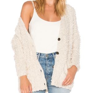 MANETTE CARDIGAN IN CREAM Line & Dot